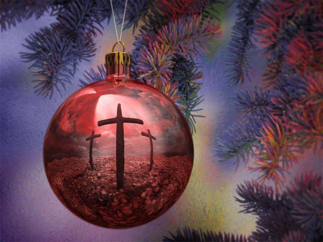Christmas ball with Cross