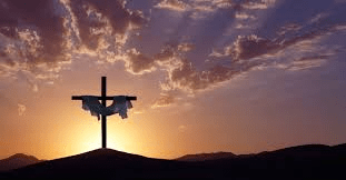 Cross and sunset
